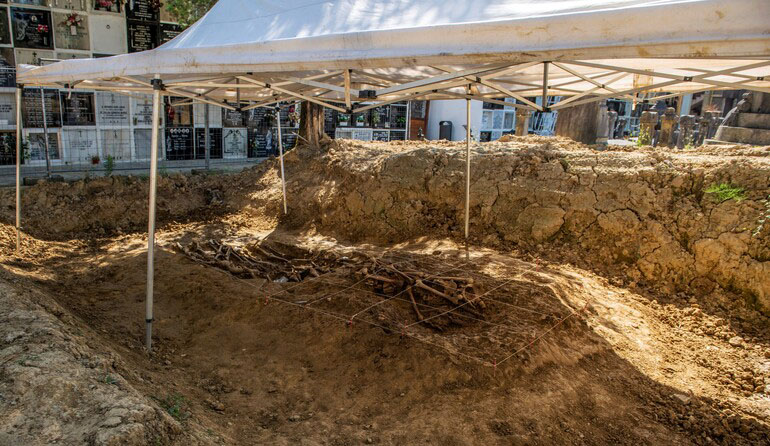 Identifican en Amorebieta los restos de un miliciano de la Guerra Civil casi 90 años después