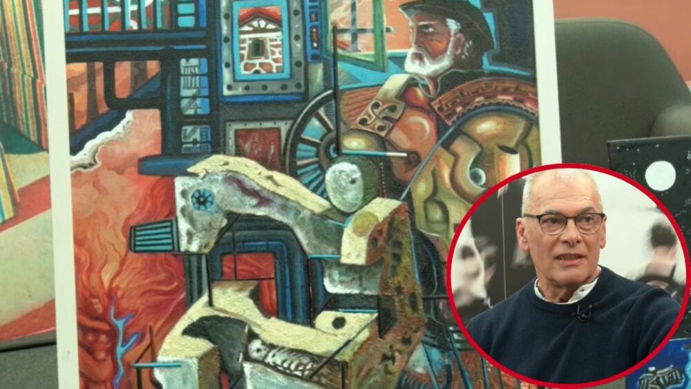 Mikel Palacio, el artista que desafía al párkinson y convierte el dolor en color