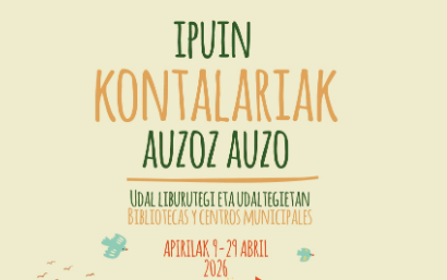 El programa Ipuin Kontalariak Auzoz Auzo regresa en abril a bibliotecas y centros municipales de Bilbao: conoce su programación
