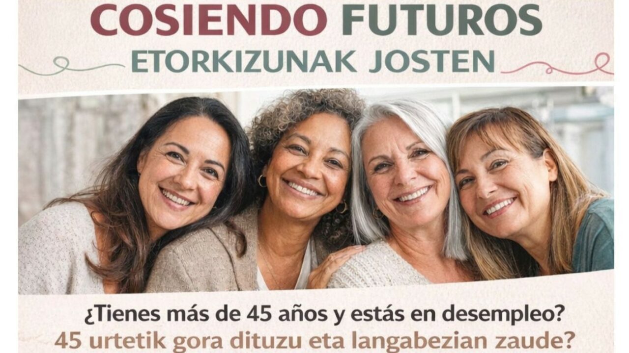 Cosiendo Futuros: una oportunidad real en Bilbao para que mujeres de más de 45 años vuelvan a trabajar y emprender