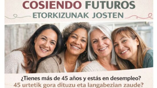 Cosiendo Futuros: una oportunidad real en Bilbao para que mujeres de más de 45 años vuelvan a trabajar y emprender