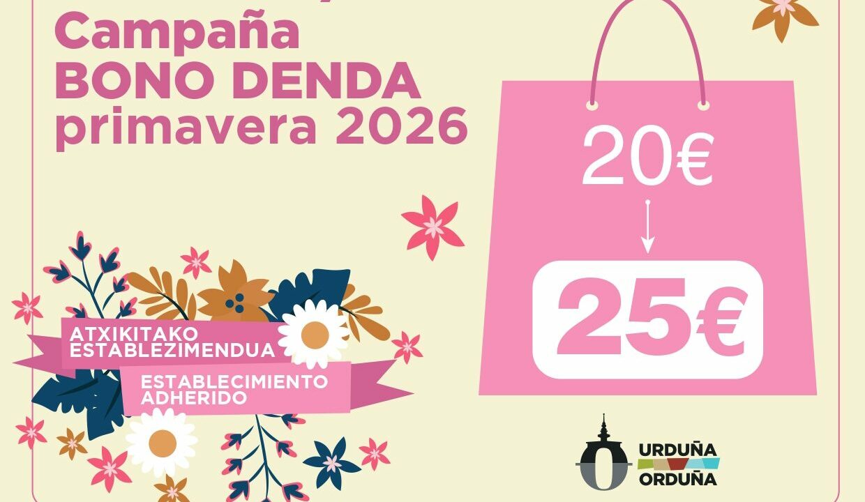 Orduña pone en marcha el Bono Denda de primavera 2026