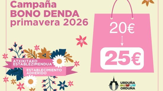 Orduña pone en marcha el Bono Denda de primavera 2026