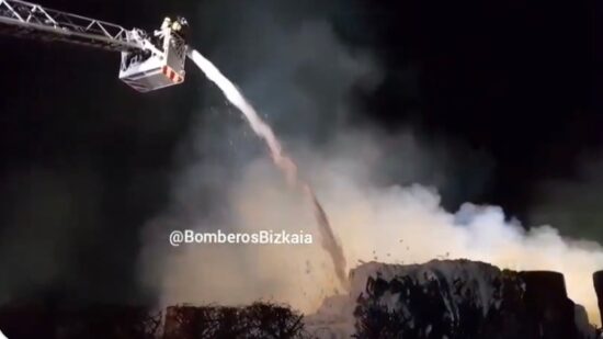 Antonia, vecina de Iurreta: “Parecía que estaba nevando ceniza” tras el incendio en la papelera