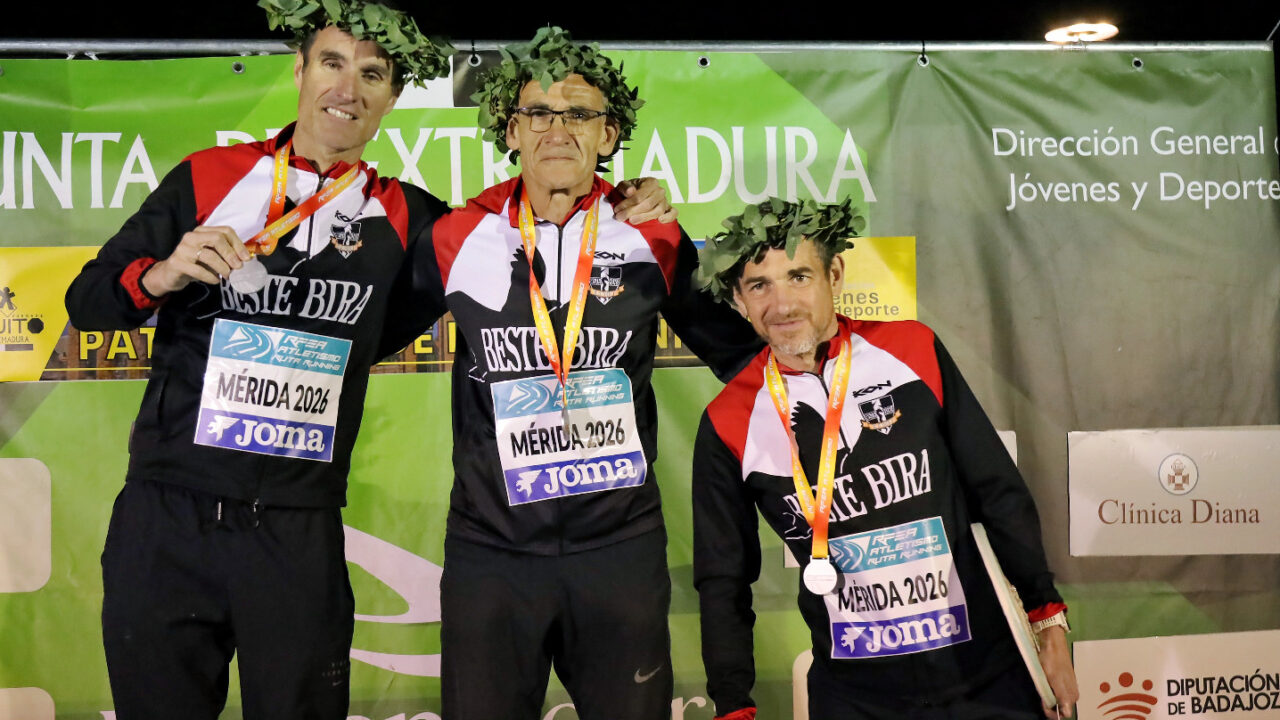 Beste Bira Loiu logra dos subcampeonatos de España máster en media maratón en Mérida
