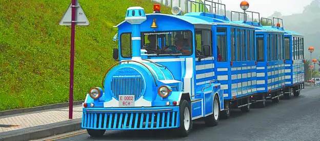 Detenido en Sopela por conducir bajo la influencia de los estupefacientes un tren turístico con 35 niños en su interior