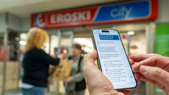 Así funciona Eroski Smart Shop: compra por WhatsApp y con entrega a domicilio ultrarrápida en Bilbao