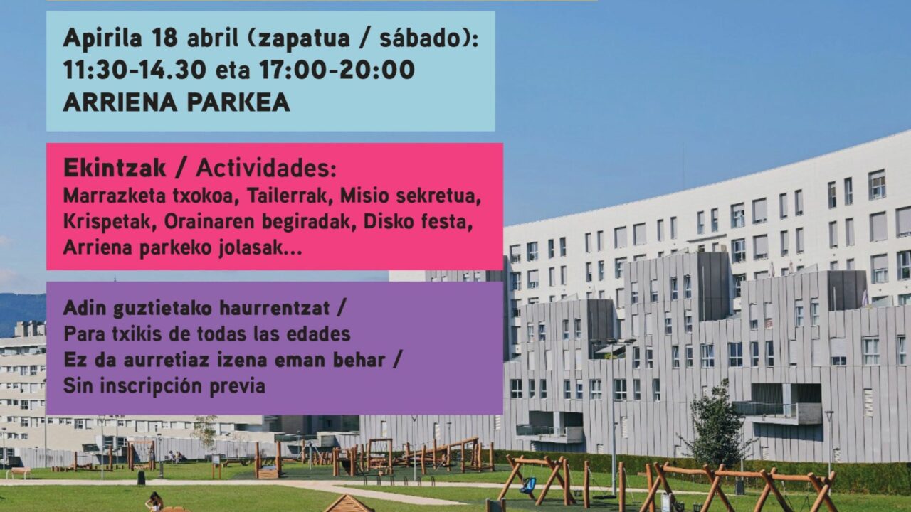 Txiki Eguna: actividades infantiles, talleres y disko festa por el 500 aniversario de Leioa