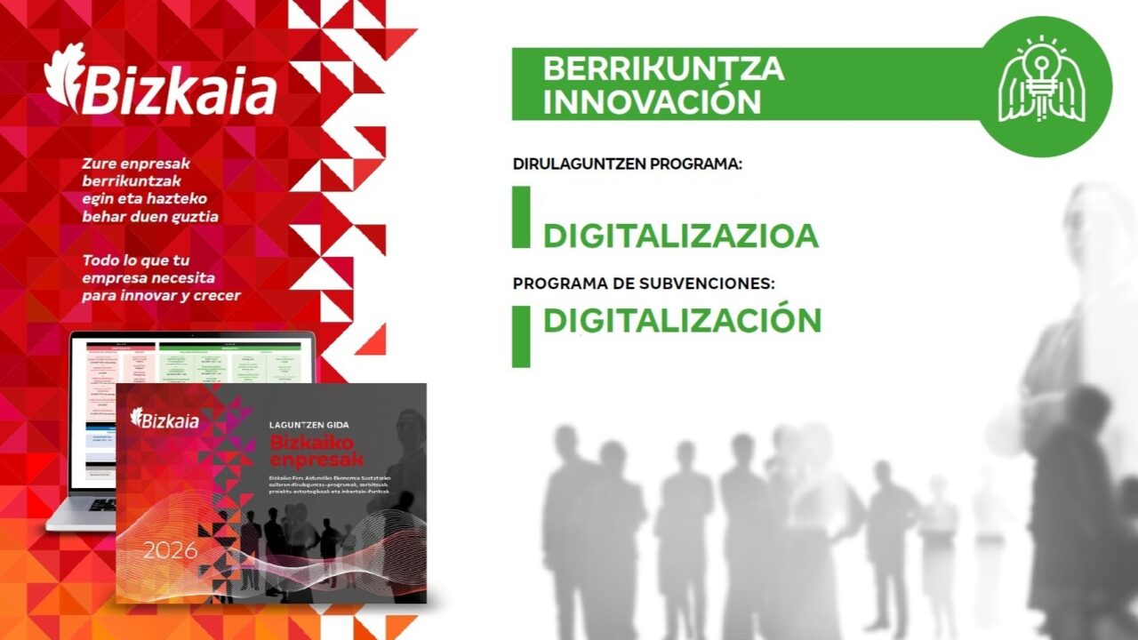 Bizkaia destina 4,2 millones de euros para ayudar a las pymes a digitalizarse