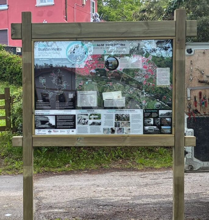 El histórico Cinturón de Hierro avanza en su proyecto de recuperación en Sopela