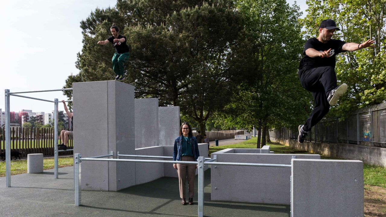 Getxo estrena su primer parque de parkour en Fadura