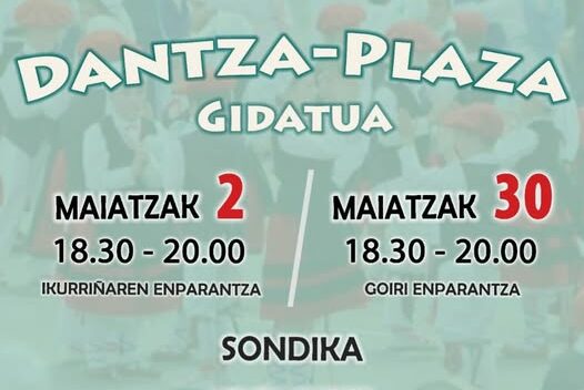 Sondika celebra este sábado su Dantza Plaza con un llamamiento a la participación vecinal