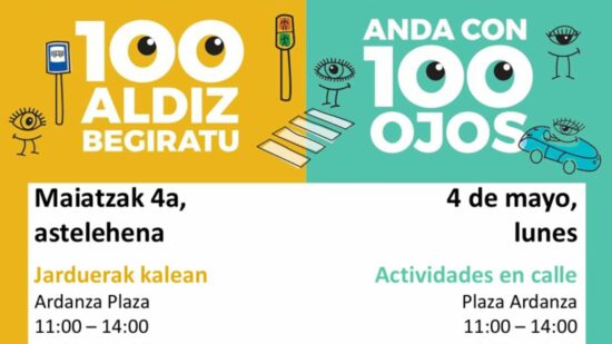 Galdakao se adhiere a la iniciativa 100 aldiz begiratu para impulsar la seguridad vial entre los mayores