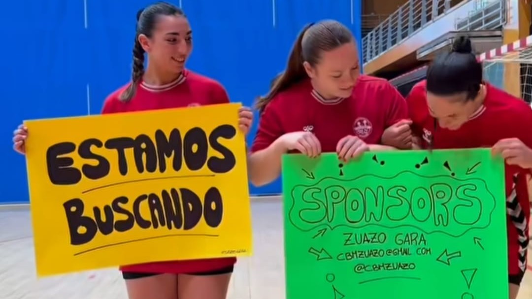 El Balonmano Zuazo tira de humor para buscar patrocinadores: «Nuestras guerreras siguen necesitando apoyo»