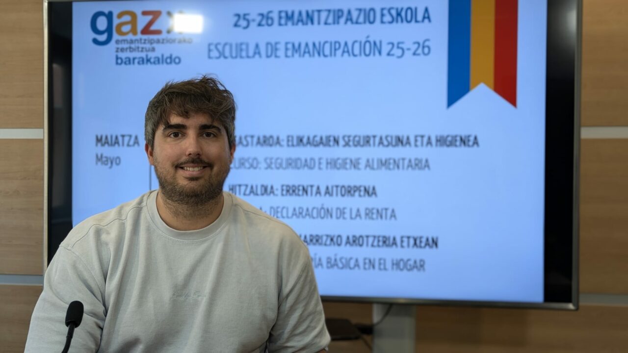 Barakaldo impulsa la emancipación juvenil con cursos gratis de cocina, renta y oficios básicos