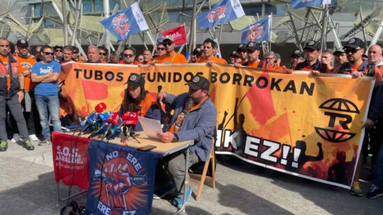 Tubos Reunidos se movilizará desde Gran Vía hasta la plaza del Arriaga este 1 de mayo
