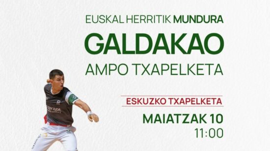 El Frontón Kurtzea de Galdakao acogerá dos duelos de alto nivel con el campeonato Euskal Herritik Mundura
