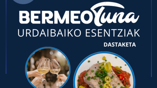 Catas de atún, bonito del norte y txakoli de Urdaibai en la Arrain Azoka de Bermeo