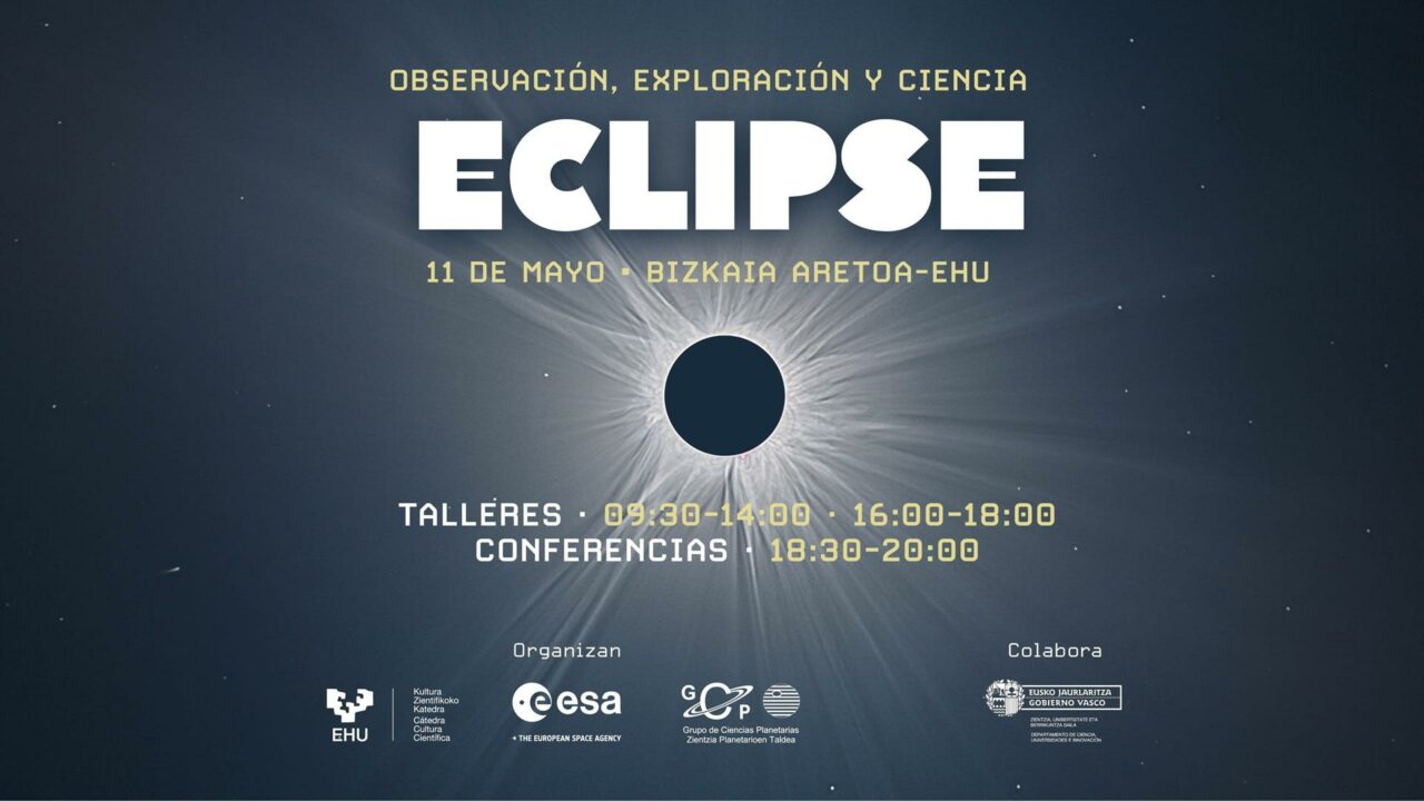 La EHU y la ESA organizan en Bilbao una jornada divulgativa sobre el eclipse solar total de agosto