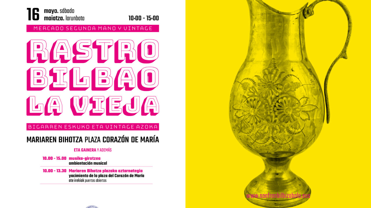 Este es el rastro, con más de 40 puestos, del que podrás disfrutar este sábado en Bilbao