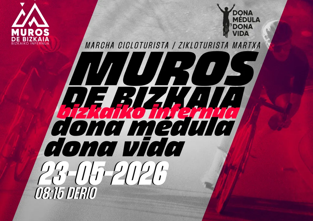 La marcha solidaria Muros de Bizkaia pedaleará por la donación de médula ósea