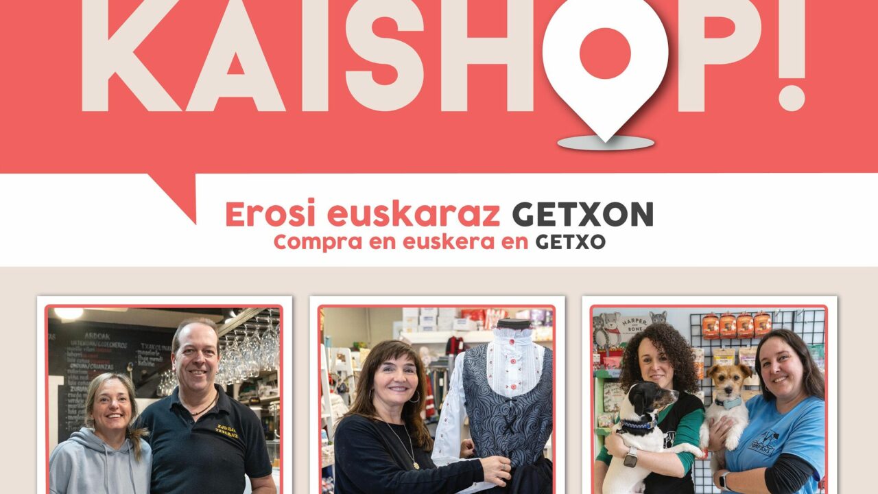 Kaishop! vuelve a Getxo para impulsar el euskera en el comercio y la hostelería local