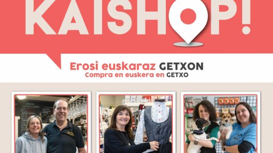 Kaishop! vuelve a Getxo para impulsar el euskera en el comercio y la hostelería local