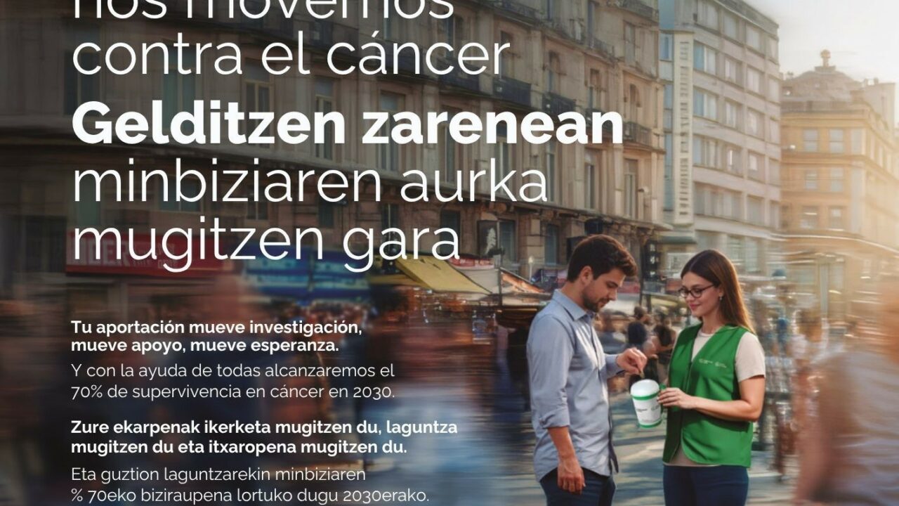 Bizkaia se moviliza contra el cáncer con 45 mesas solidarias y cientos de voluntarios en el Día de la Cuestación