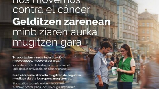 Bizkaia se moviliza contra el cáncer con 45 mesas solidarias y cientos de voluntarios en el Día de la Cuestación