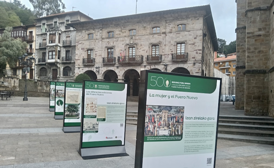 Balmaseda acoge la exposición del 500 aniversario del Fuero Nuevo de Bizkaia