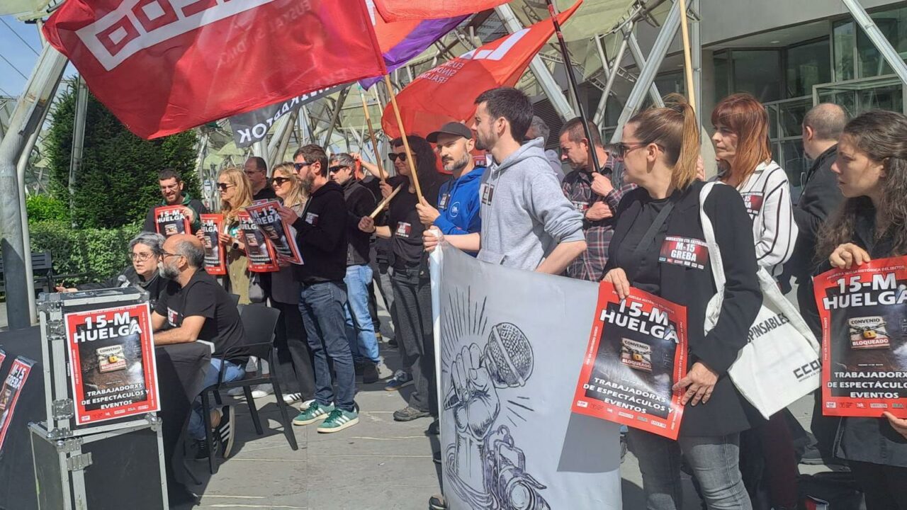 Huelga histórica en los espectáculos de Euskadi: estos son los conciertos y funciones suspendidos hoy