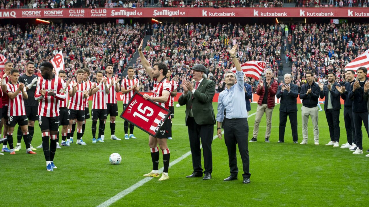 Sencillo y emotivo homenaje al legado de Ernesto Valverde e Iñigo Lekue