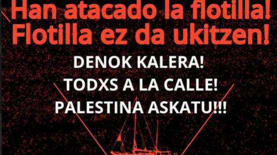Movilización por el ataque a la Flotilla que se dirigía a Gaza