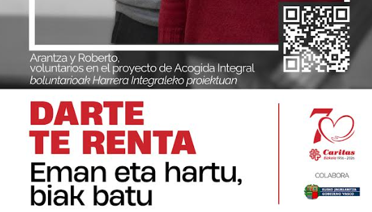 Caritas Bizkaia reivindica el voluntariado como transformador individual y colectivo