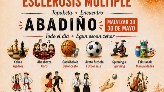Abadiño se moviliza contra la esclerosis múltiple con una gran jornada solidaria el 30 de mayo