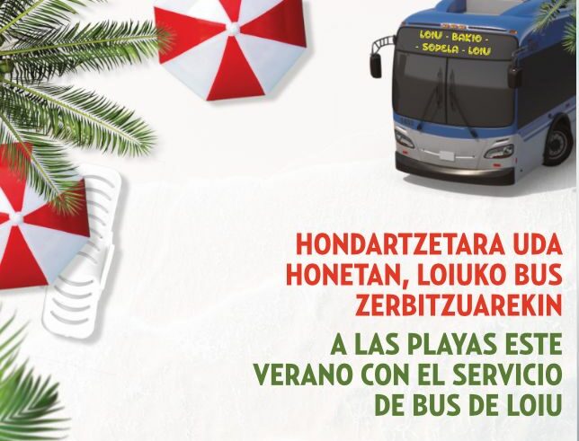 Loiu activa el autobús gratuito a las playas de Bakio y Sopela para este verano