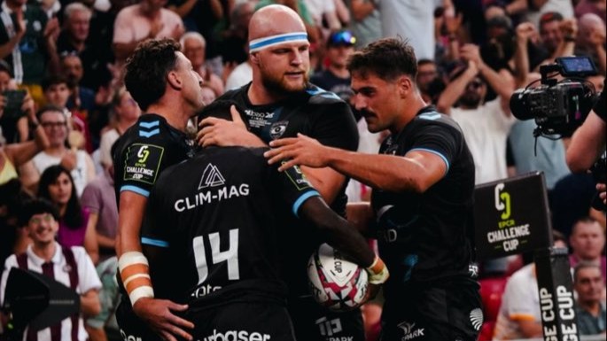 Montpellier Hérault impone su fuerza para derrotar a Ulster en San Mamés