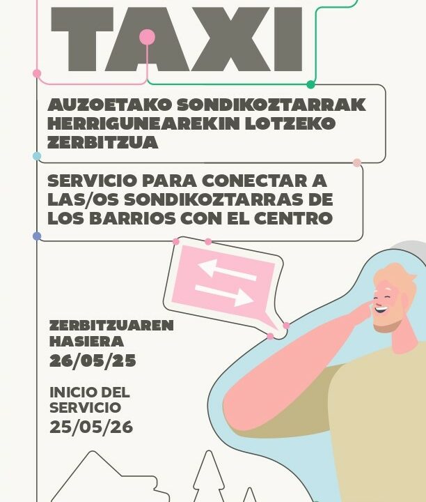 Sondika estrena su primer AuzoTaxi para conectar los barrios con el centro por solo 3 euros