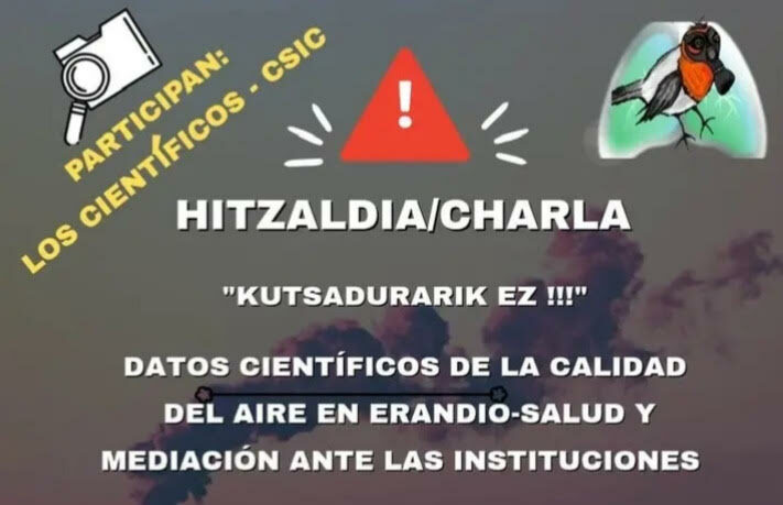 Erandio acogerá una jornada pública sobre la calidad del aire, salud ambiental y derechos ciudadanos