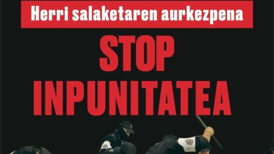 Global Sumud Euskal Herria presentará una demanda popular por la actuación policial de la Ertzaintza en su llegada al Aeropuerto de Bilbao