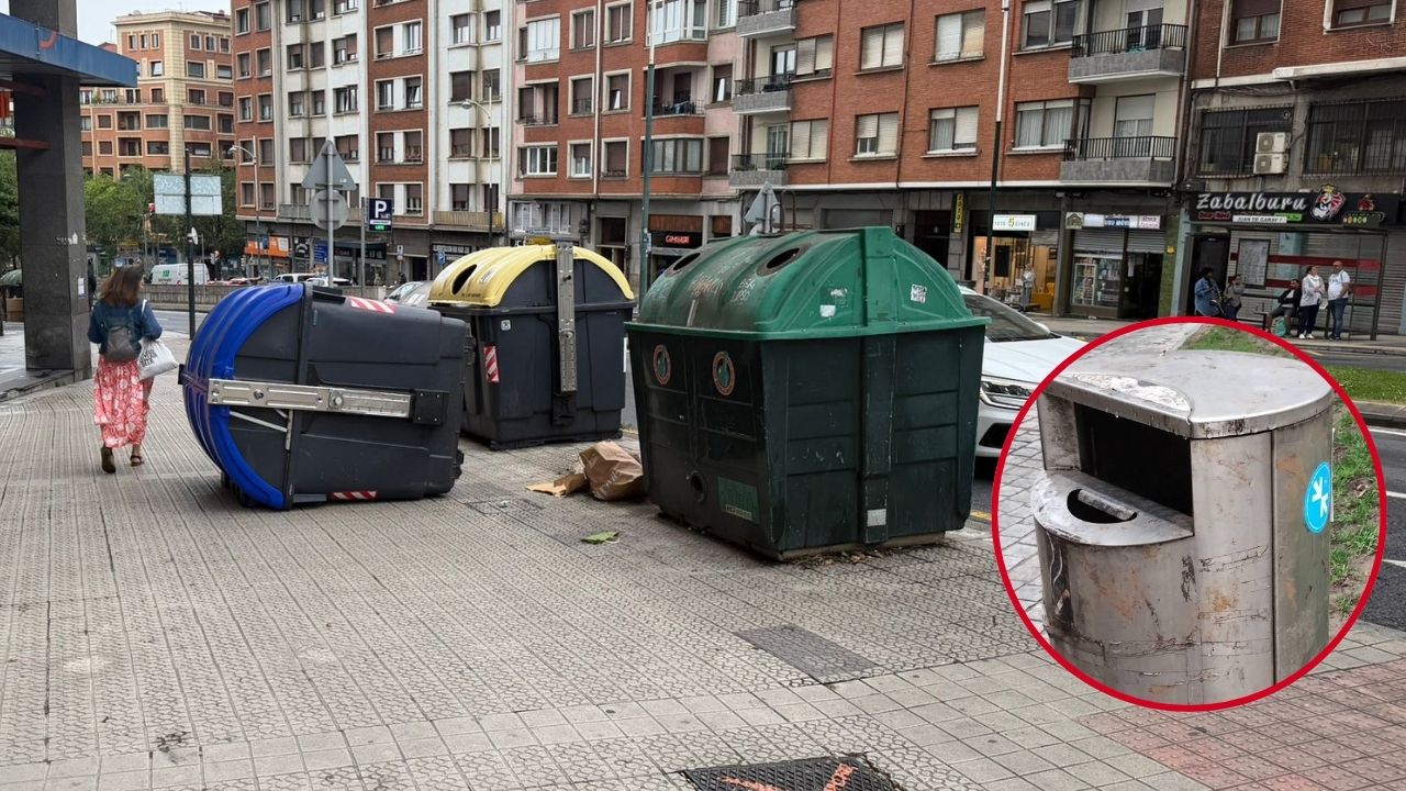 Vecinos de Zabalburu denuncian la degradación de la zona: «A menos limpieza, mayor sensación de abandono e inseguridad»