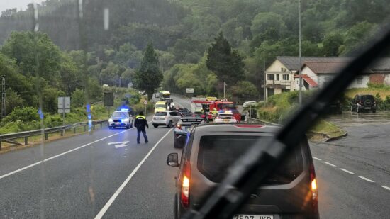 Una persona herida en un accidente en la BI-636 a la altura de Balmaseda