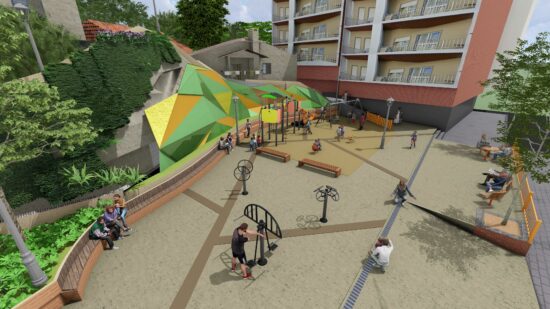 Bilbao renovará la plaza de Camino Peñascal con un nuevo parque infantil y zonas de estancia