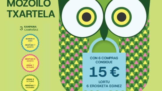 Mozoilo Txartela, la nueva campaña para impulsar el comercio local en Galdakao