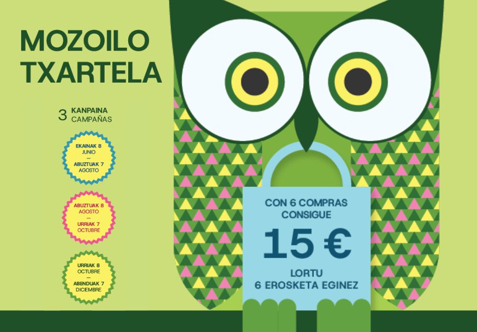 Mozoilo Txartela, la nueva campaña para impulsar el comercio local en Galdakao