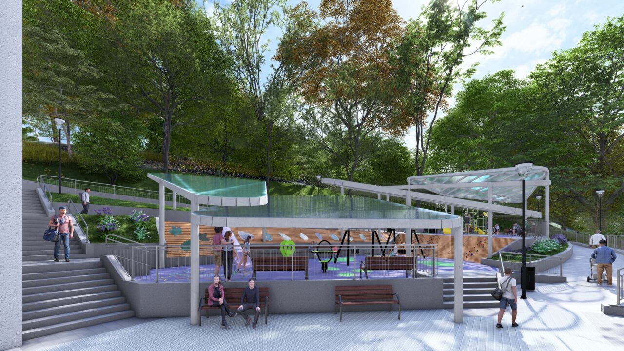 Bilbao renovará el parque infantil de Altamira con una gran cubierta para protegerlo de la lluvia