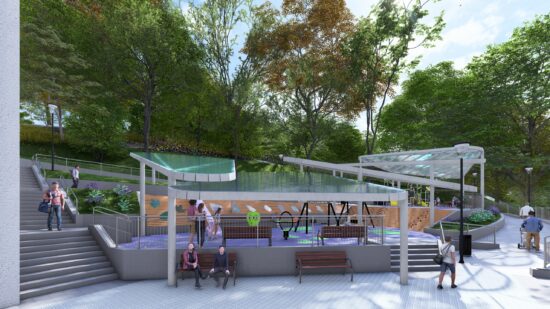 Bilbao renovará el parque infantil de Altamira con una gran cubierta para protegerlo de la lluvia