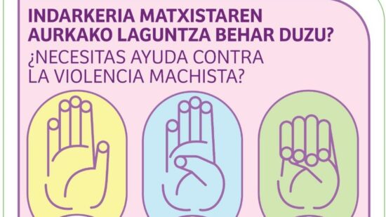 Bizkaia repartirá 20.000 carteles para acercar la ayuda a víctimas de violencia machista y agresiones sexuales