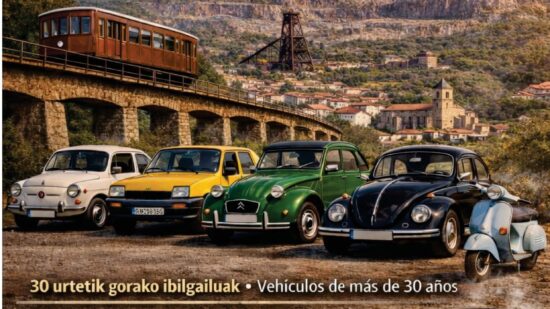 Trápaga acoge una exposición benéfica de coches y motos clásicas a favor de La Cuadri del Hospi