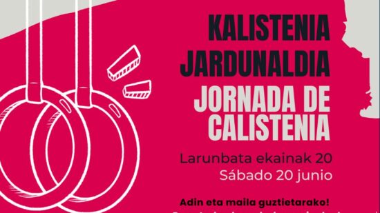 Calistenia y exhibición de baile este sábado 20 de junio en Galdakao